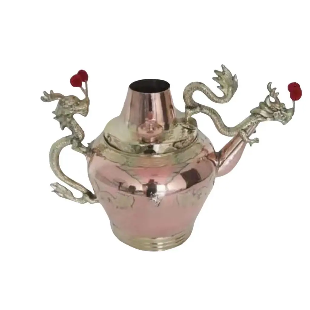 Copper pot, old Beijing tea , lotus seed porridge, copper hot pot, handmade dry pot, purple copper
