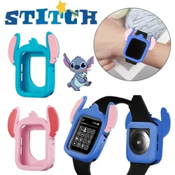 Disney Stitch Protective Case for Apple Watch 40mm 44mm Cartoon Silicone Watch Cover for IWatch Accessories Replacement Shell