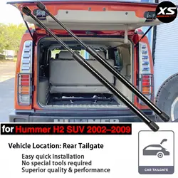 Rear Tailgate Gas Struts for Hummer H2 2002-2009 SUV Except H2T SUT Tonneau Cover Boot Lift Support Rods Damper Shocks Absorber