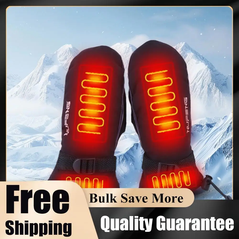 

Electric Heating Gloves USB Charging Hand Warmer Gloves Waterproof 3 Gear Temperature for Climbing Hiking Cycling