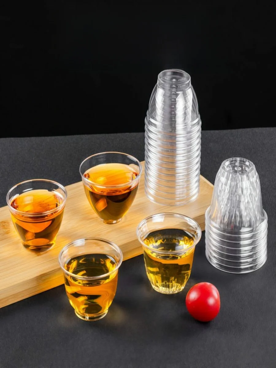 new-arrival-disposable-plastic-tea-cup-small-size-trial-drinking-cup-thickened-air-travel-transparent-hard-plastic-cup