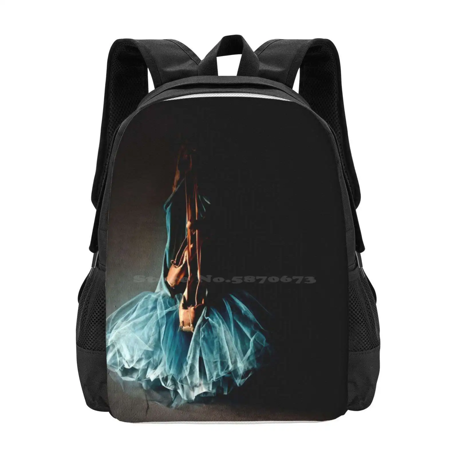 Dramatic Ballet Tutu On Old Wall Fashion Pattern Design Travel Laptop School Backpack Bag Old Ballet Dramatic Dance Classical