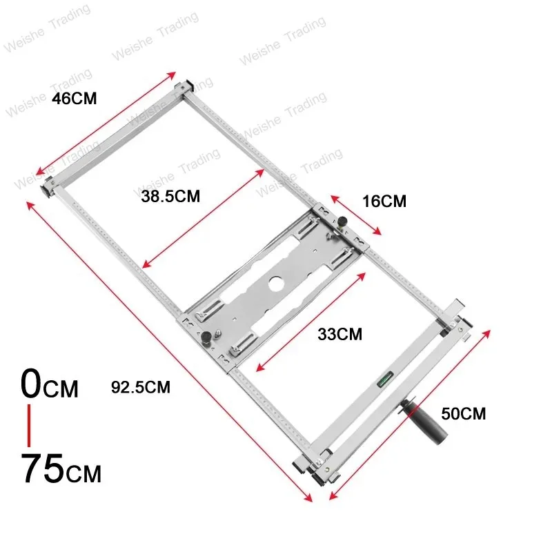 

Направляющая для электрической циркулярной пилы 4/5/7 дюймов, кронштейн для позиционирования и резки, для фрезерования круглых пазов и канавок
