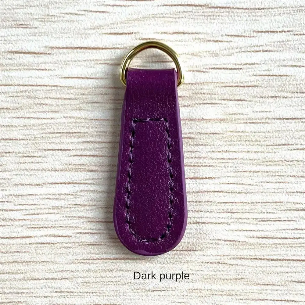 Genuine Leather Zipper Zip Puller Head Clothes Luggage Accessories Backpack Zipper Buckle Pendant Pull Tab Sewing Zipper Tab