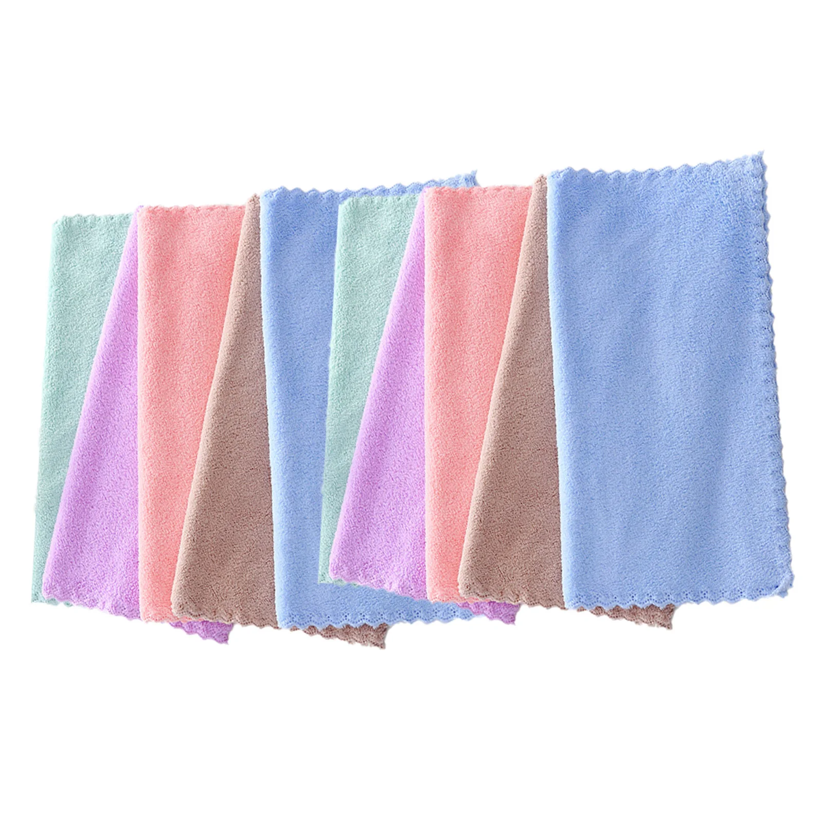 10 قطعة مجموعة مناشف الوجه ستوكات مزيل ماكياج مناشف لينة غير خدش للبشرة الحساسة النساء السفر ستوكات #2