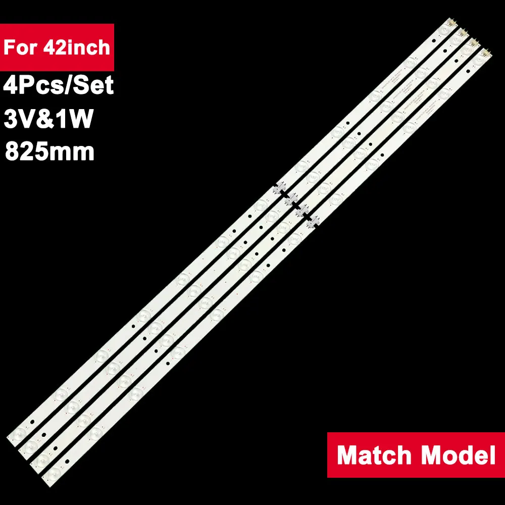 

4pcs/set 825mm TV Backlight Strips For 42inch 12leds DH42D12-ZC14F-01 LEDZD42A 303DH420033