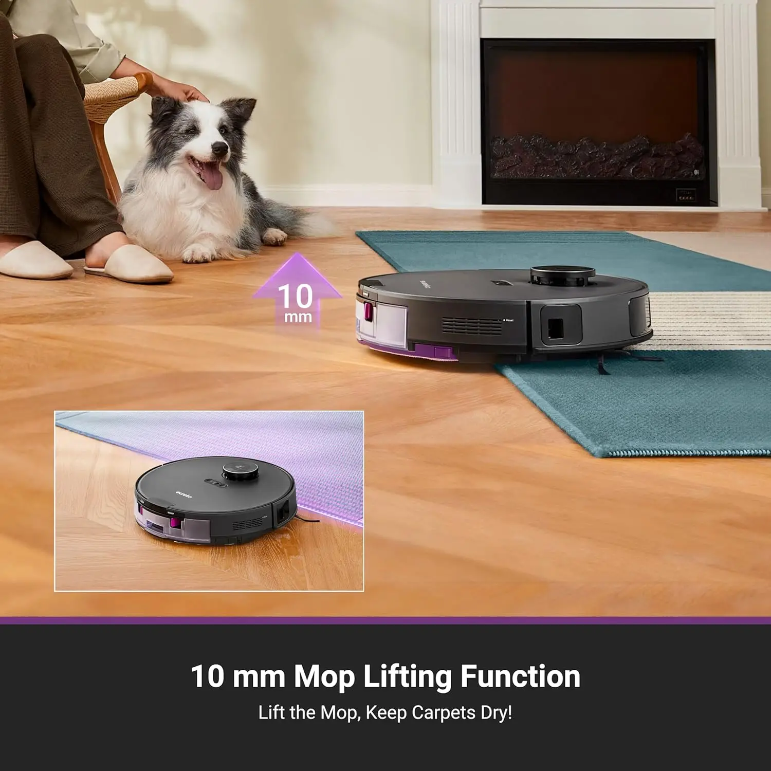 Eureka E20 Plus Robot Vacuum with Bagless Self Emptying Station, Robotic Vacuum and Mop Combo,