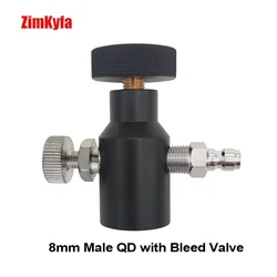 CO2 Filling Adapter Remote On/Off With 1.5k/3k/5kpi Gauge of Maker Coil Remote Hose,G1/2-14 Inlet Threads