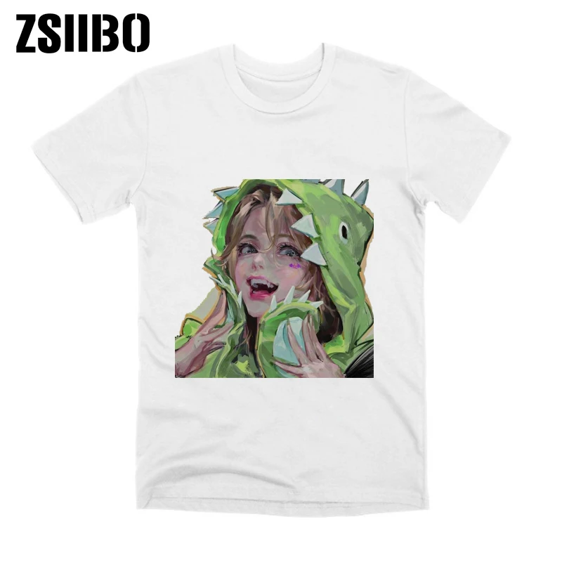 2000S Anime Girl Print Y2K Ultra Short Women's Top Harajuku Pattern Street Short Sleeve T-shirt