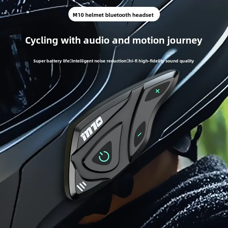 

Helmet Headset T2 Motorcycle Bluetooth Intercom for Rideroto Interphone BT Waterproof Biker