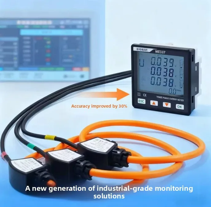 ME337 Rogowski RS485 Smart Power Quality Meter 96x96mm Energy Analyzer