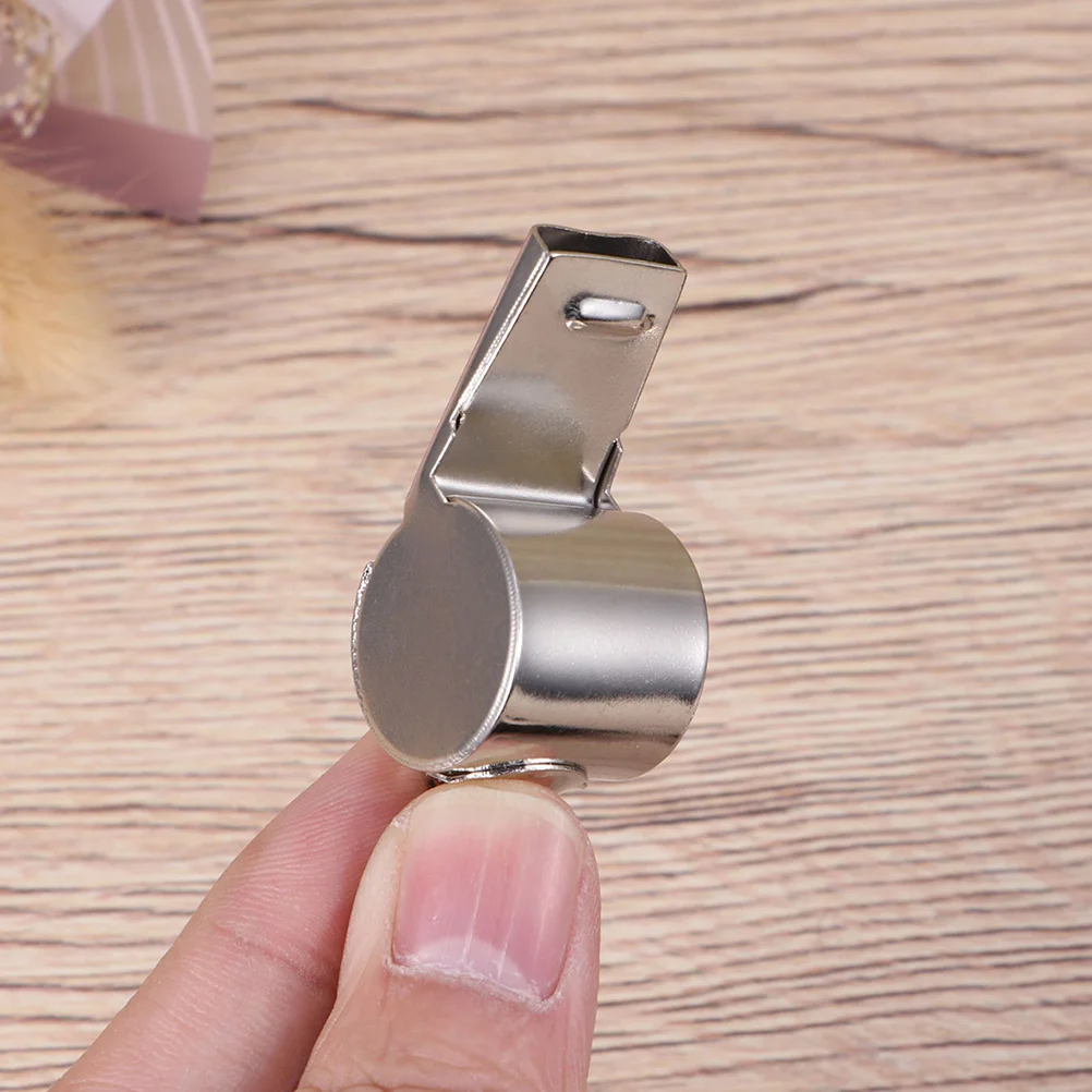 

6 pcs Stainless Steel Whistles Corrosion Resistant Metal Referee Whistle For Aid Survival Emergency Safety Outdoor