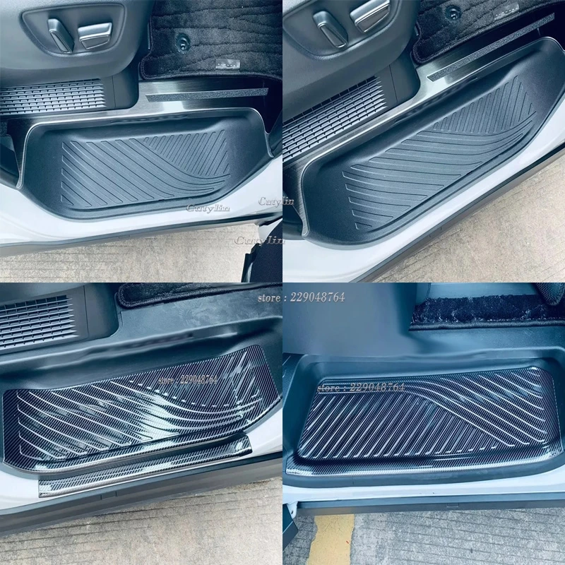 

For Toyota Alphard 40 Series 2023-2025 Stainless Steel Inner Outet Door Sill Trim Cover Scuff Plate Guard Door Car Accessories