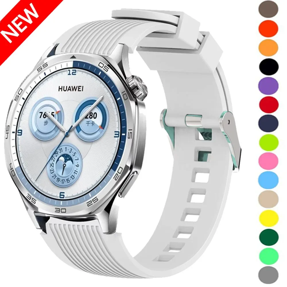 22 مللي متر سيليكون حزام لهواوي ساعة GT5/GT5 برو 46 مللي متر سوار رياضي معصمه لهواوي ساعة 5 4 GT4 GT3 GT2 GT2e حزام الساعات #1