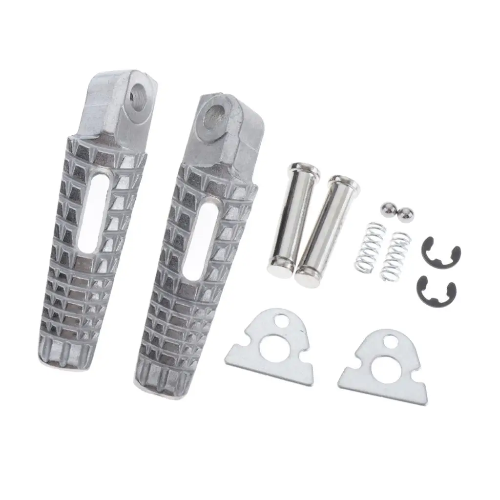 Silver Front Footrests Footpeg Aluminum Pedal for Suzuki GSXR 600 750 1000 B-KING 2008-2013 Street