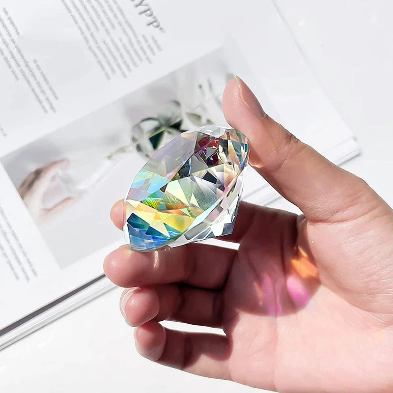 K9 Kristall Glas Schillernden Diamant Holographische Diamant Modell Hochzeit Desktop Fotografie Dekoration Schmuck Salon Maniküre Werkzeug