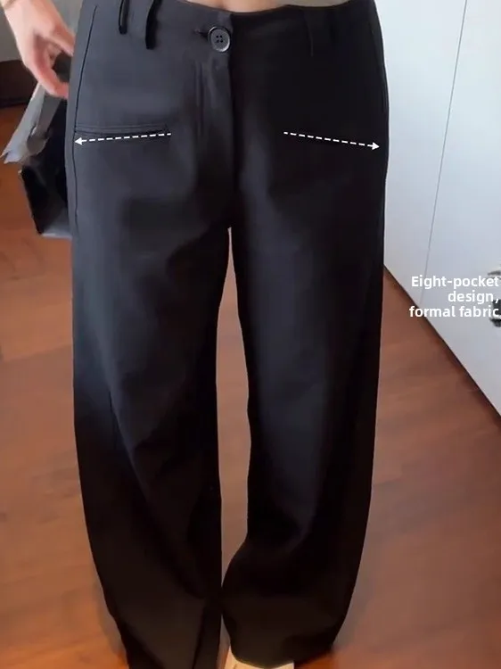 กางเกงลำลองผู้หญิง ไซส์ใหญ่ รุ่นใหม่ สำหรับสาวอวบ ช่วยพรางหุ่น กระชับสะโพก เอวสูง ผ้าพลิ้ว ทรงสวย ช่วยพรางสัดส่วน กางเกงขายาวทรงกระบอก