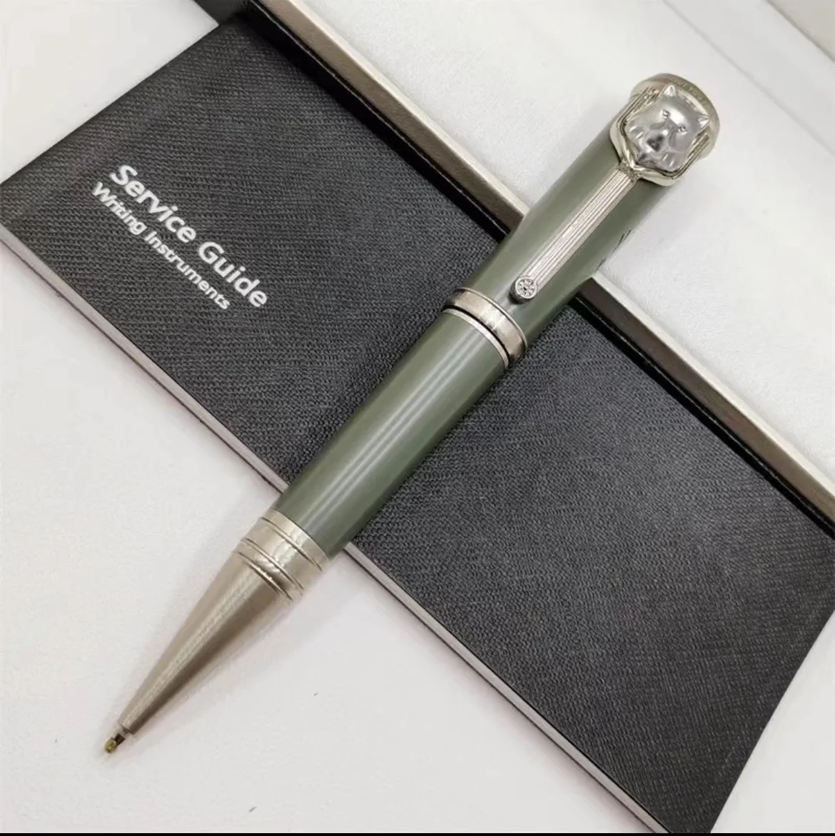 Wolf Head Design Fountain Pen MB Rollerball Pen Ballpoint Pen Luxury Writer Signature With Embossed Writing Gifts
