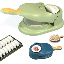 2 In1 Dumpling Maker DIY Kit Wrapper Presser Manual Labor-Saving Ravioli Empanadas Dough Skin Molder Machine Kitchen Gadgets