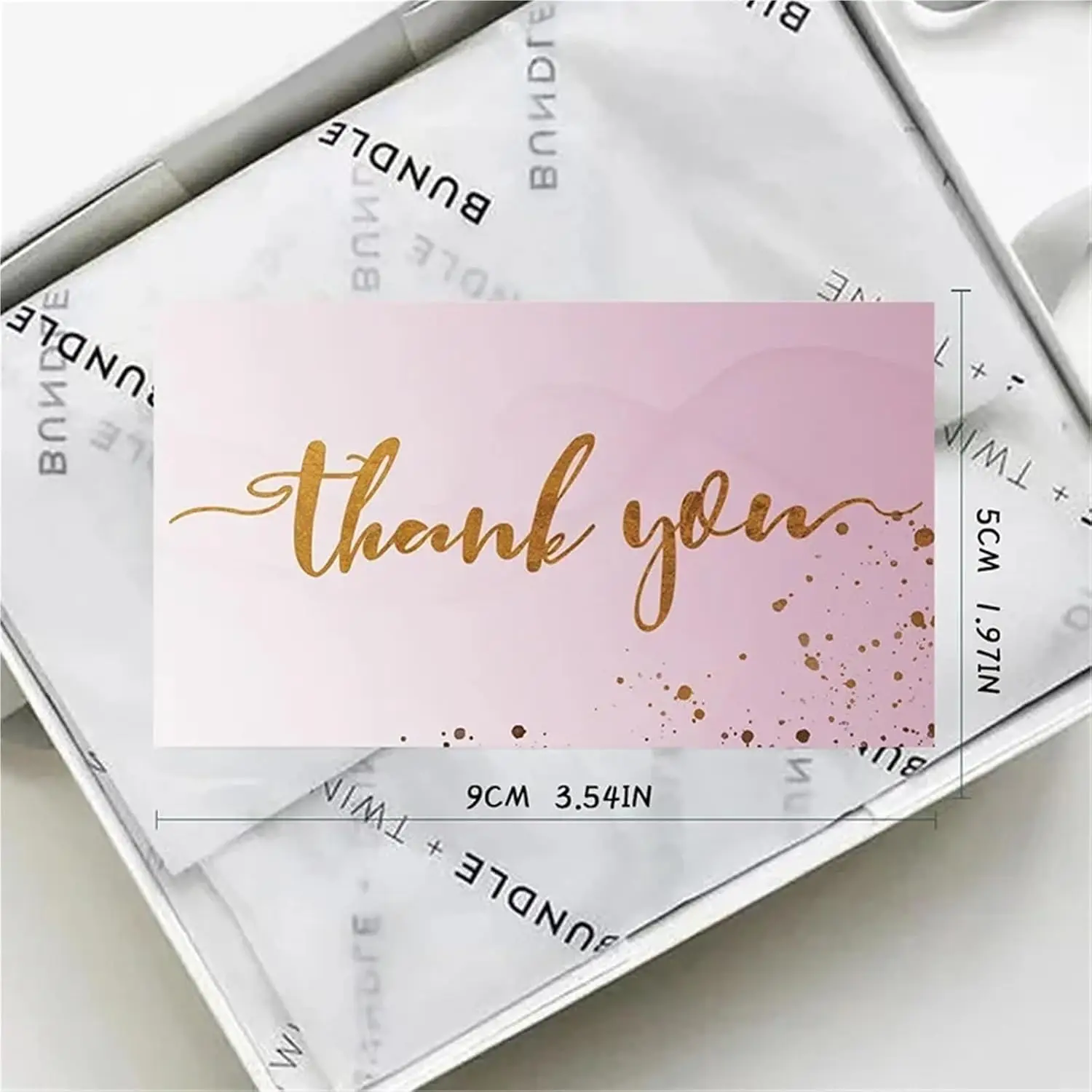 بطاقة تهنئة 50 قطعة بطاقات شكر التعبئة والتغليف ديكور حفل زفاف احتفالي دعوة الأعمال التسمية #6