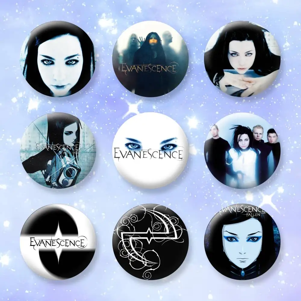 

E-Evanescence Fallen A-Amy Lee Badges Creative Tinplate Button PinsBrooch Badge Clothes Backpack