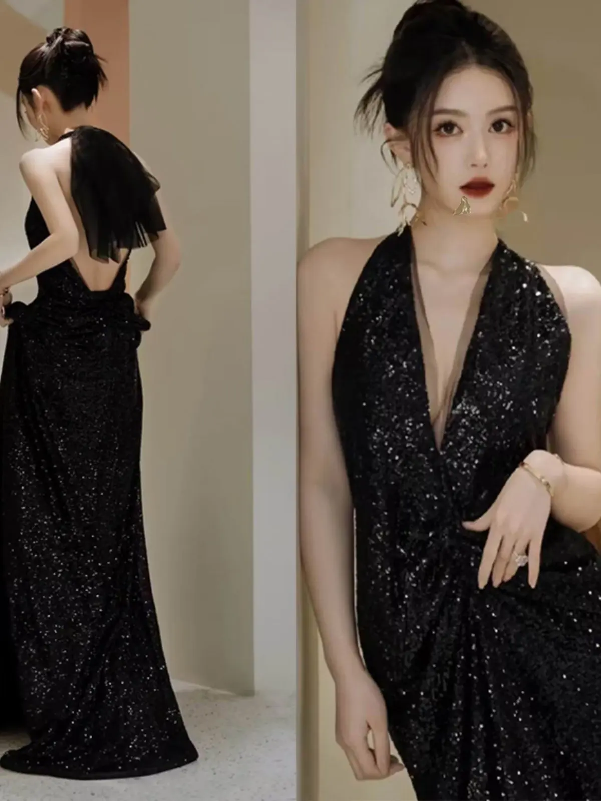 

Вечерний наряд для ведущей, ежегодной встречи, дня рождения, церемонии совершеннолетия, экзамена по искусству, для студентов-музыкантов, пианистов.