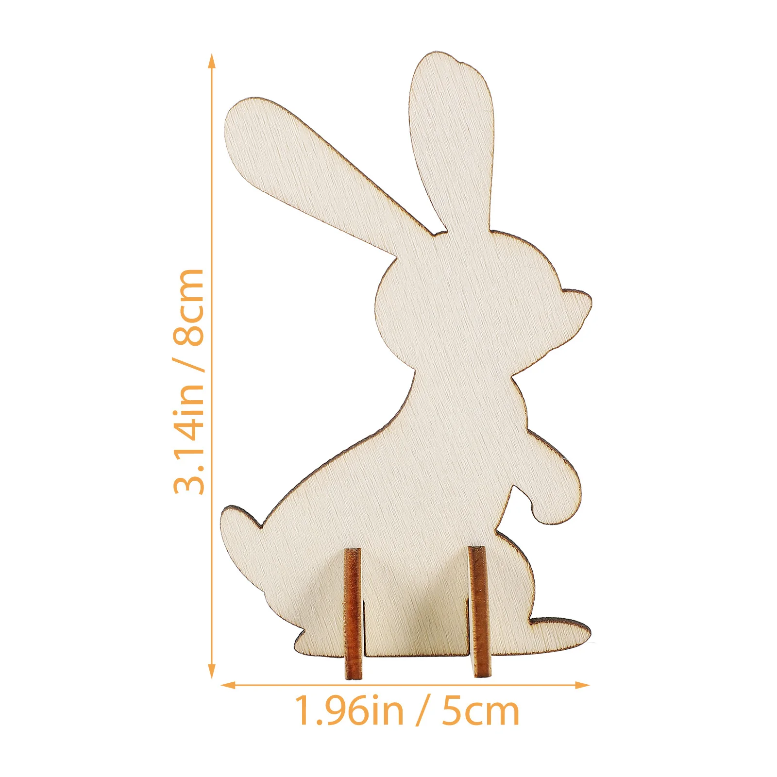 20 pezzi di decorazioni in legno ornamenti di coniglietti fai da te forniture artigianali fatte a mano per bambini decorazioni per feste di Pasqua accessori fai da te di Pasqua