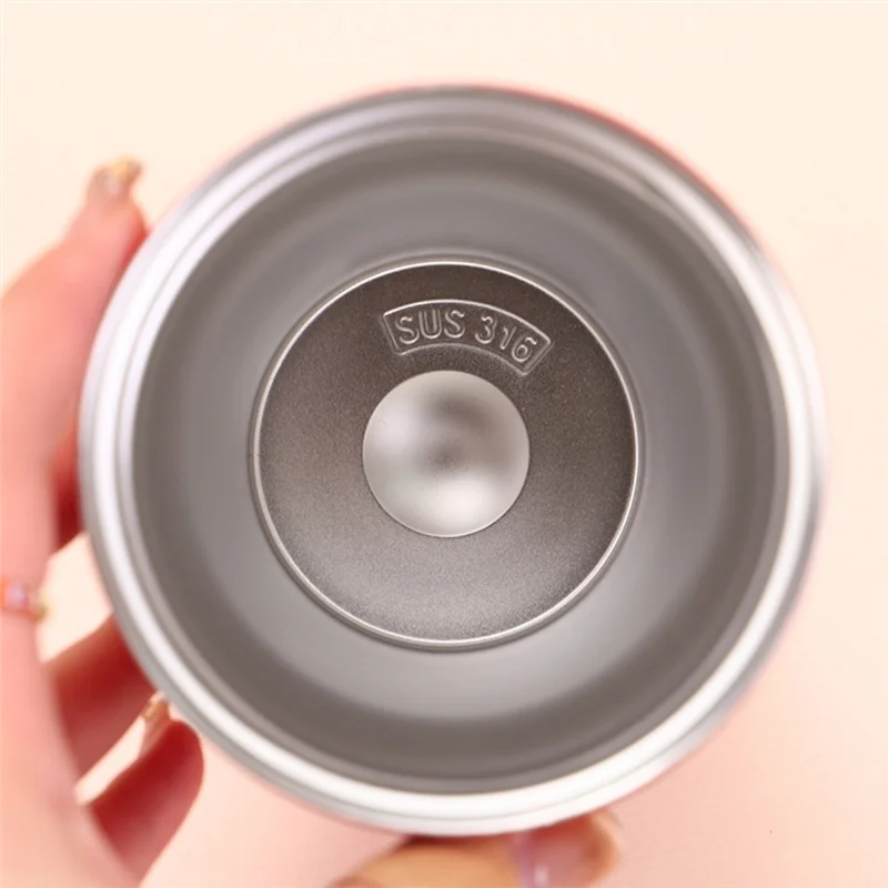 

A7THK-420Ml Small Blue Bottle Mug Liner Sealed Travel Mug Portable Cold Coffee Cup Car-Mounted