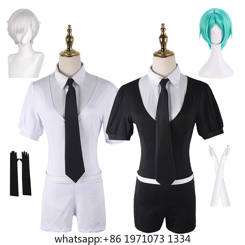 Phosphophyllite Antarcticite Cosplay Land of the Lustrous Cosplay Costume Wig Comic Con Role Play Outfit Suit for Men Women