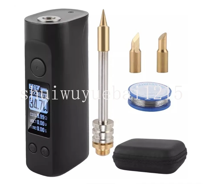 Large Screen LED Wireless Portable USB Charging Electric Soldering Iron 75W Small Welding 510 Interface Constant Temperature