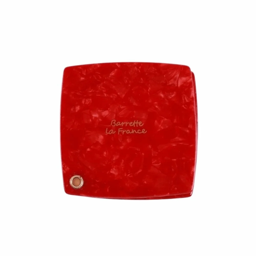 Handheld Square Acetate Makeup Mirror Colorful Cute Portable Mirror Mini Pocket Elegant Rotating Mirror Touch-ups