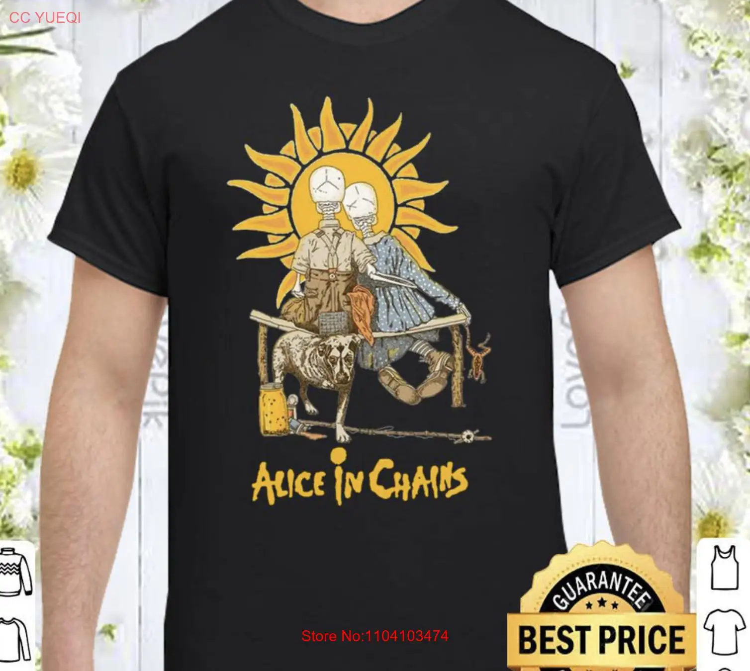 Alice In Chains Short Sleeve Shirt, Unisex All Size, Gift For Fans