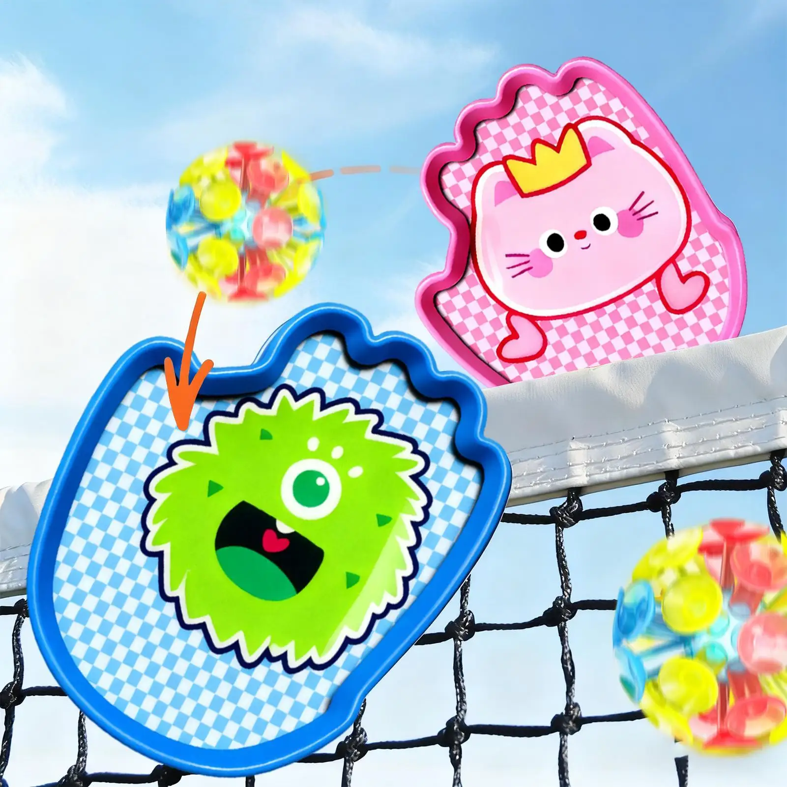 Catch Ball Set Interactive Toy Ball Catch Set Games For Indoor Family Outdoor Garden Development Playtime Kindergarten Park Fun