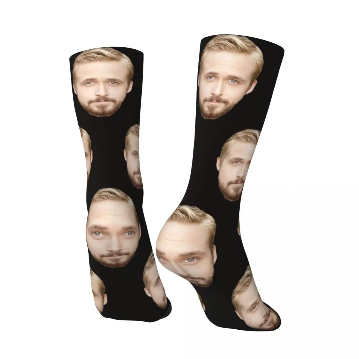 Ryan Gosling-Chaussettes Motion pour hommes et femmes, beaux cadeaux en élasthanne, printemps, été, automne et hiver