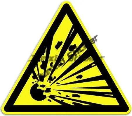 Various Warning Signs Decal Biological Hazard Biohazard Risk Warning Triangle No Parking Sign Sticker Car Body Warning Stickers