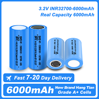 1-10PCS 32700 LiFePO4 Battery 6000mAh 18A 3C Discharge 3.2V for UPS storage batteries Li-ion 32700 LiFePO4 Rechargeable Battery