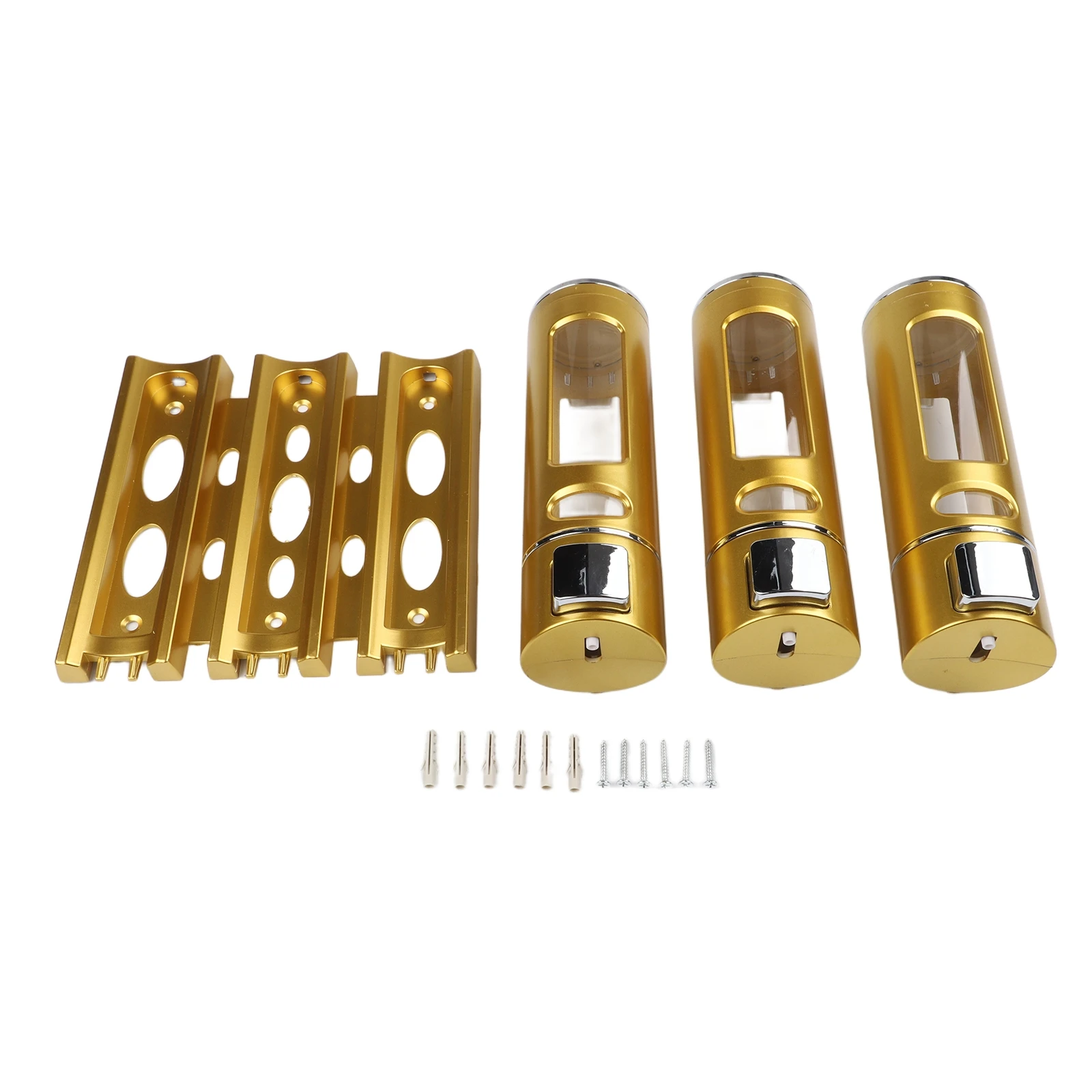 

400ml Soap Dispenser 3 In 1 Soap Dispenser Bathroom Black Versatile Wall-mounted Design Easy To Use High-quality Materials