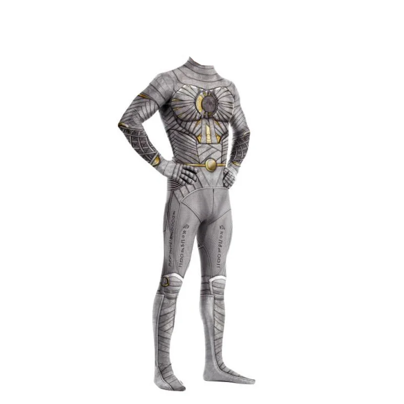 Disfraces de Halloween Zawaland Luna y Caballero, disfraz de Cosplay con estampado 3D de Marc Spector, mono Zentai para hombre, monos de fiesta