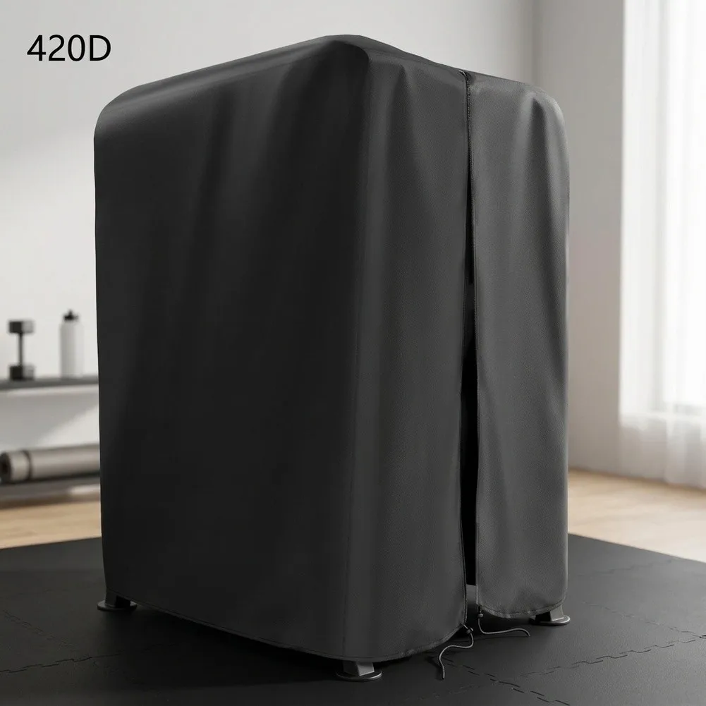 All Weather Gym Rack Cover 42x40x64 Inch Adjustable Tightness Easy for access Zipper Design Protects Equipment from Dust and