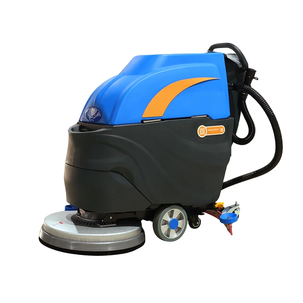 

China Manufacturer CleanHorse Compact Auto Hand Push Industrial Floor Scrubber