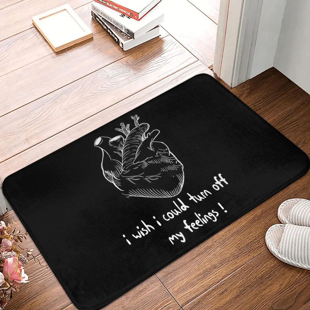 Broke Girls Non-slip Doormat I Wish I Could Turn Off My Feelings Living Room Kitchen Mat Welcome Carpet Flannel Modern Decor