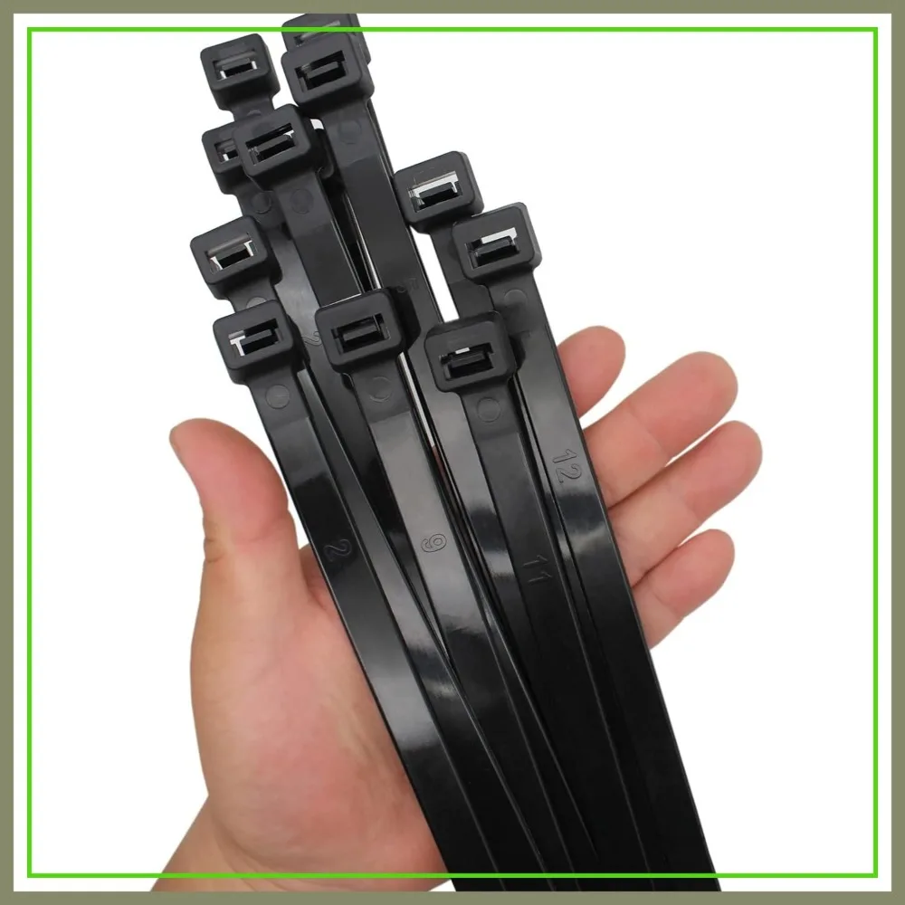 

Heavy Duty Zip Ties 24 inch, 250 lbs Tensile Strength, Extra Wide Cable Ties, 12 Pack