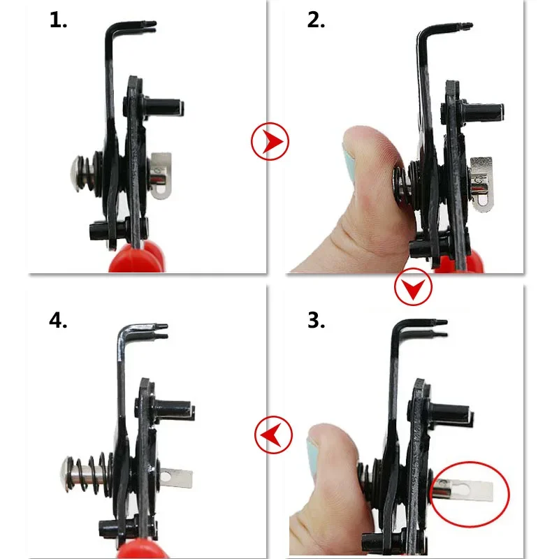 Imagem -05 - Multi-function Circlip Alicate Grupo Snap Ring Crimp Alicate Removível Retenção de Cabeça Antiferrugem Anti Corrosão Ferramentas Manuais em 1