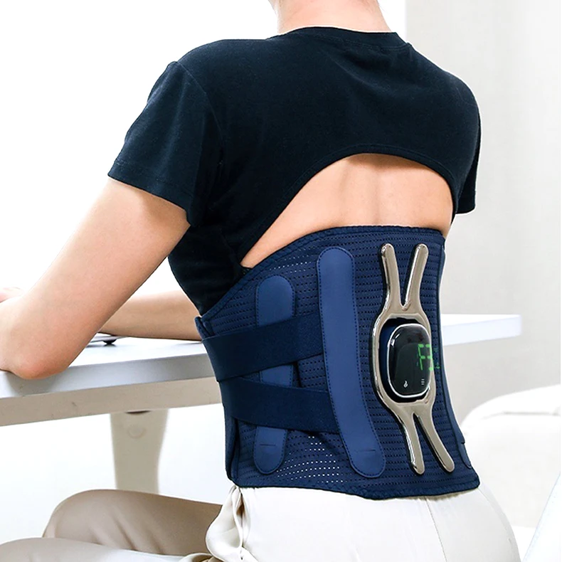 

Heated Back Massage With Rechargeable Battery High-Quality Material Waist Massager Belt Rechargeable Cordless Waist Massager