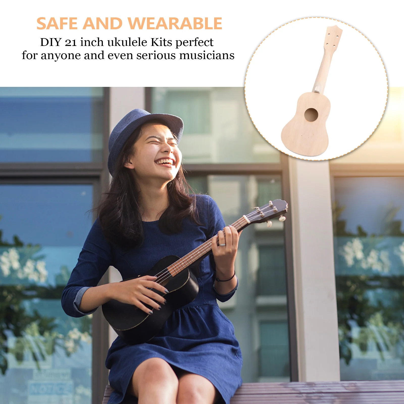 

Ukulele for Beginner Acoustic Musical Instrument Ukelele Diy Kit Bass Ukuleles Beginners