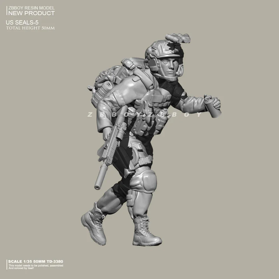 1/35 Resin Soldat Modellbausätze DIY Figur selbstmontiert TD-3380