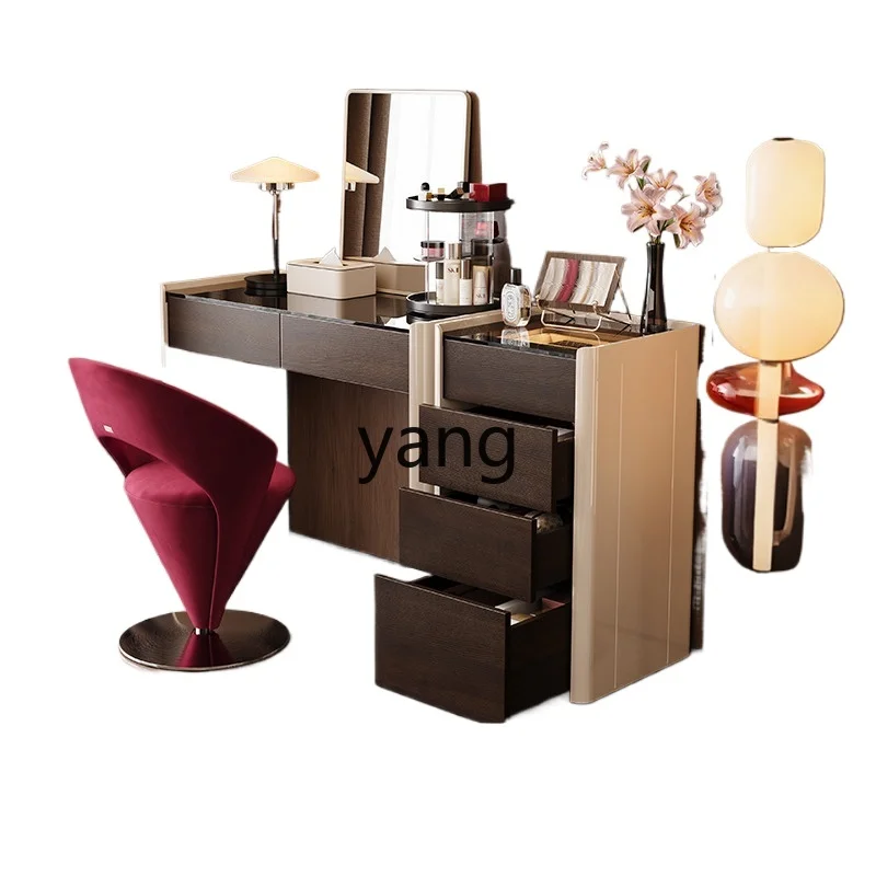 

Yjq Italian minimalist dresser light luxury makeup table chest integrated bedroom modern simplicity