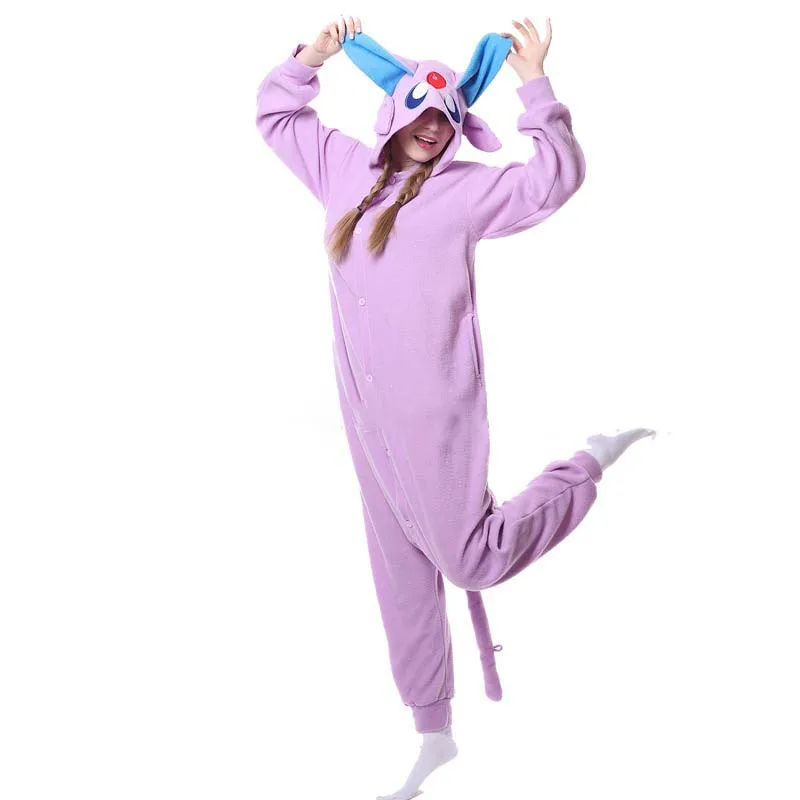 Frauen Onesies Kawaii Tier Cosplay Kostüm Pyjama einteilige Pyjamas Weihnachten Cartoon Kigurmi Ganzkörper kleidung für Halloween