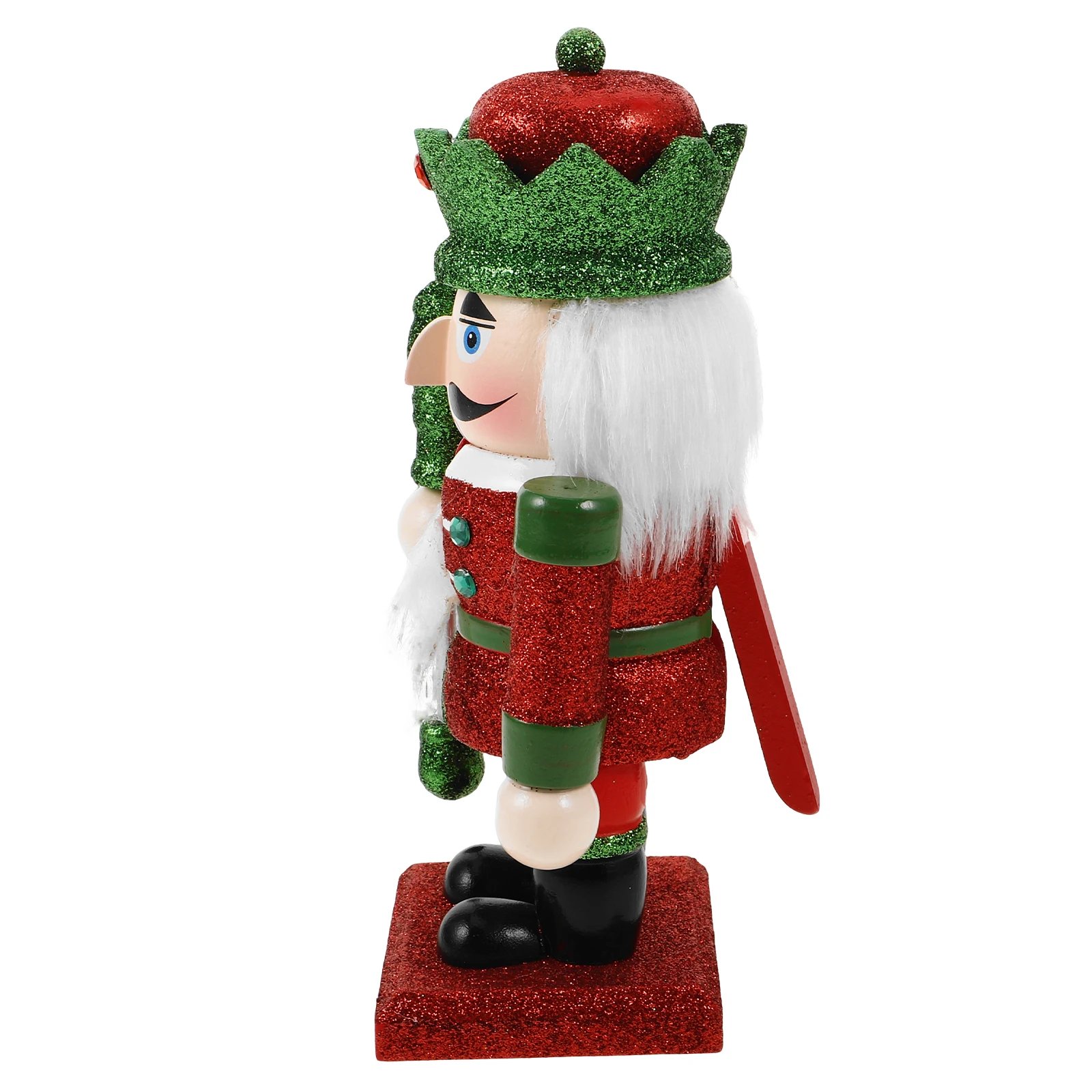 

Adorable Christmas Decor 3D Wooden Soldier Festive Tabletop Decoration Traditional Holiday Ornament Enchanted Xmas Wood Decor