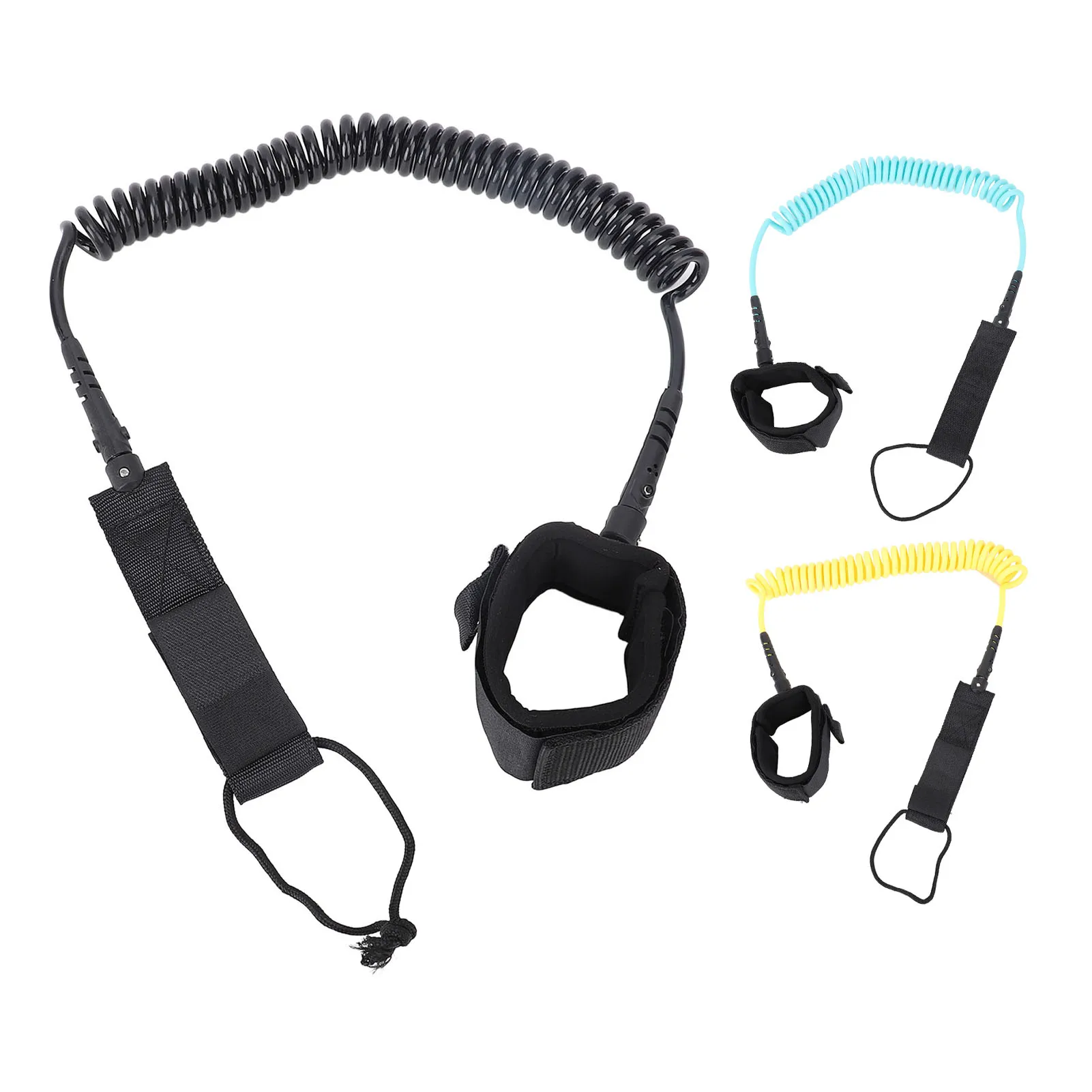 

Ремень-фиксатор для серфборда на лодыжку, 9,8 футов, спиральный шнур из ТПУ для сапборда, ремень для серфинга на лодыжку с вращением на 360 градусов